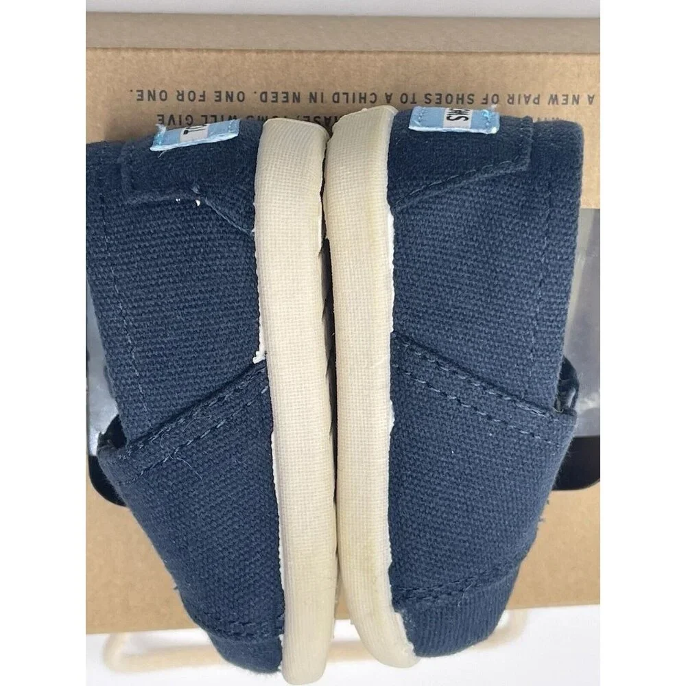 TOMS CRIB ALPARGATA Shoes Size 2 Baby Girls Boys‎ Blue